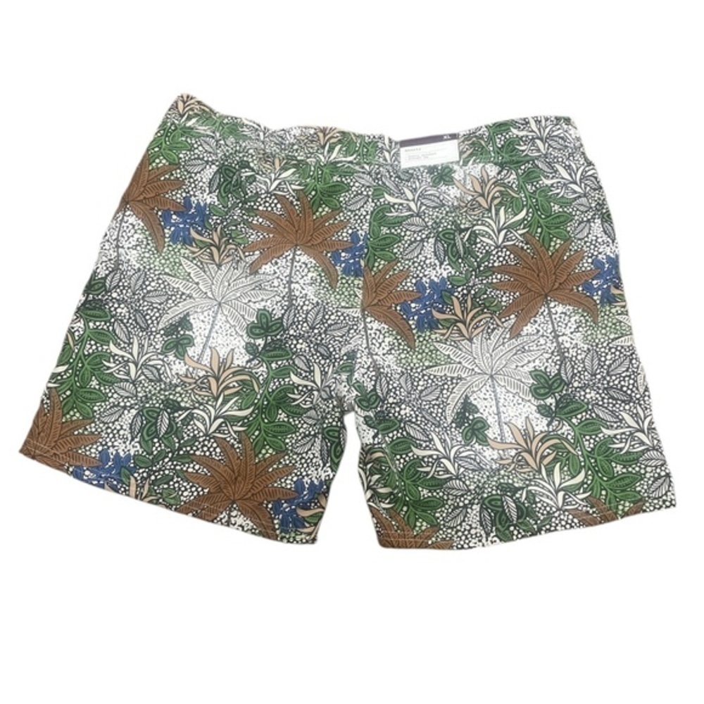 Target Houston White Pull On Short New Tropics Earth tone straight leg size XL